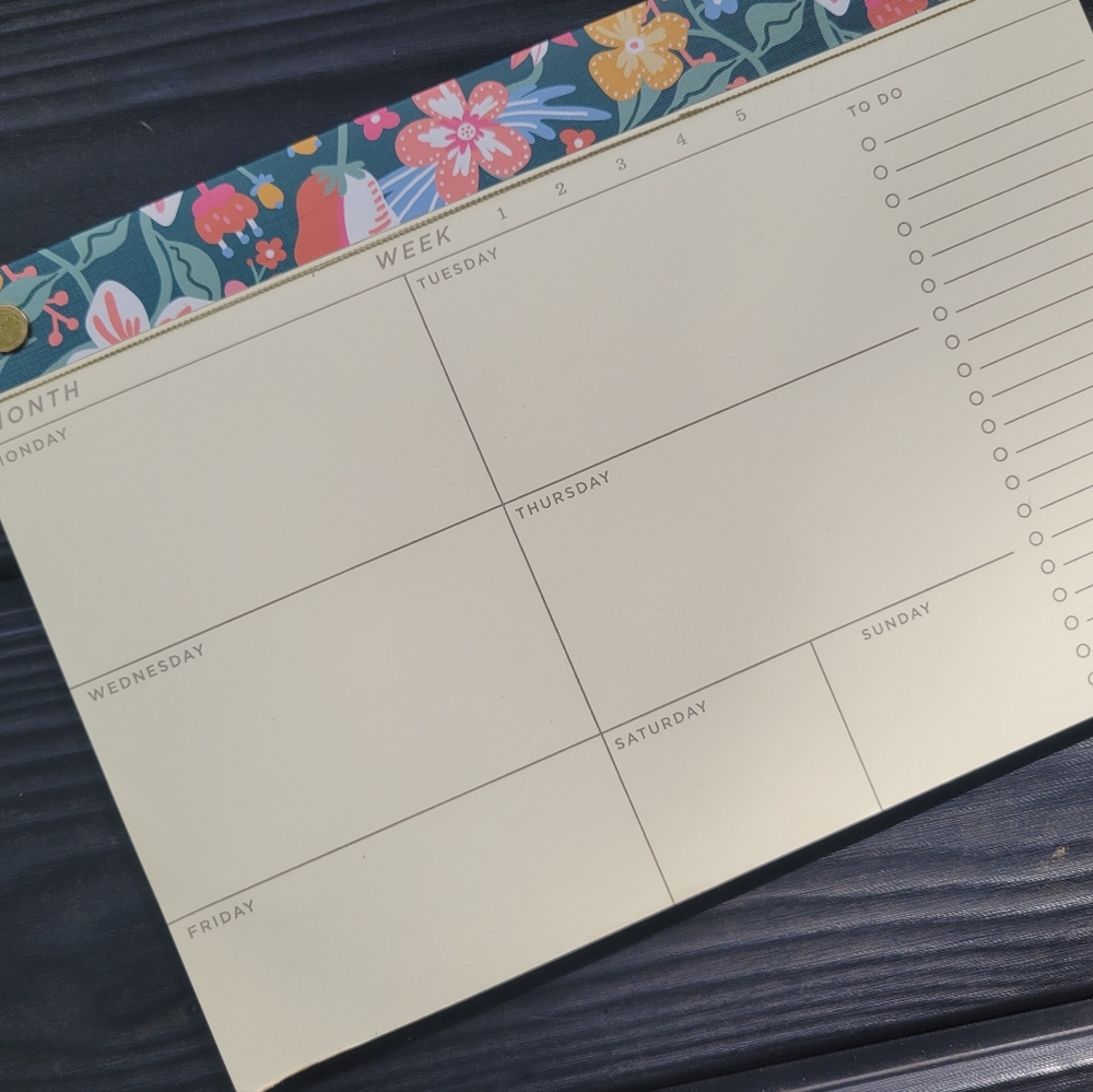 Floral Weekly Planner To Do Pad